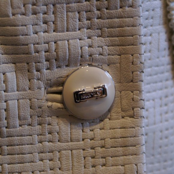 Authentic St John White Leather Suit - Picture 5 of 16